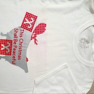 White T-shirt Design red and grey